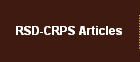 RSD-CRPS Articles